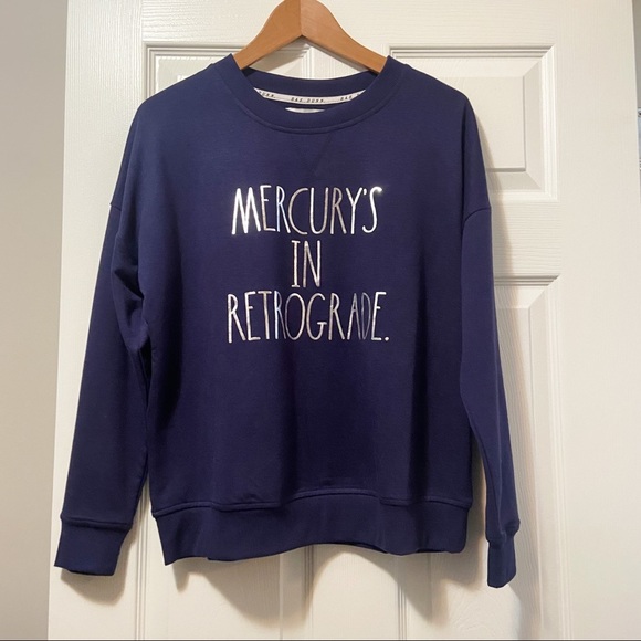 Rae Dunn MERCURY’S IN RETROGRADE Sweater, sweatshirt - Picture 1 of 5